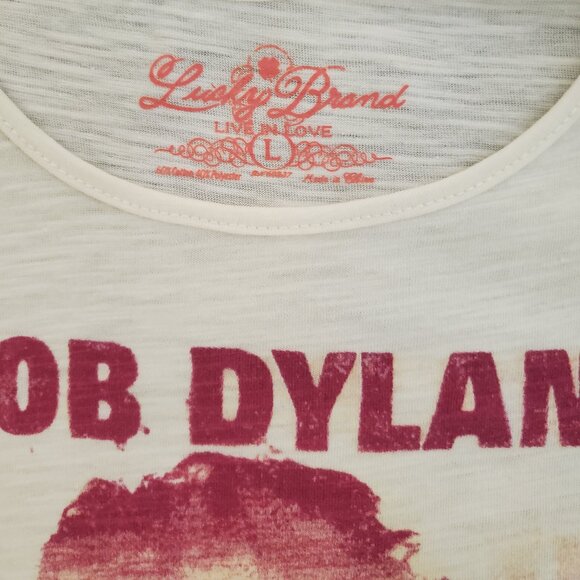 Lucky Brand Kids Girls Bob Dylan T-Shirt Size Large - Picture 4 of 6